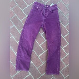 Levi’s purple corduroy, size 25 , the cutest pants!! WOMENS